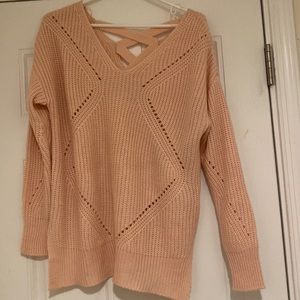 Baby Pink V-neck sweater